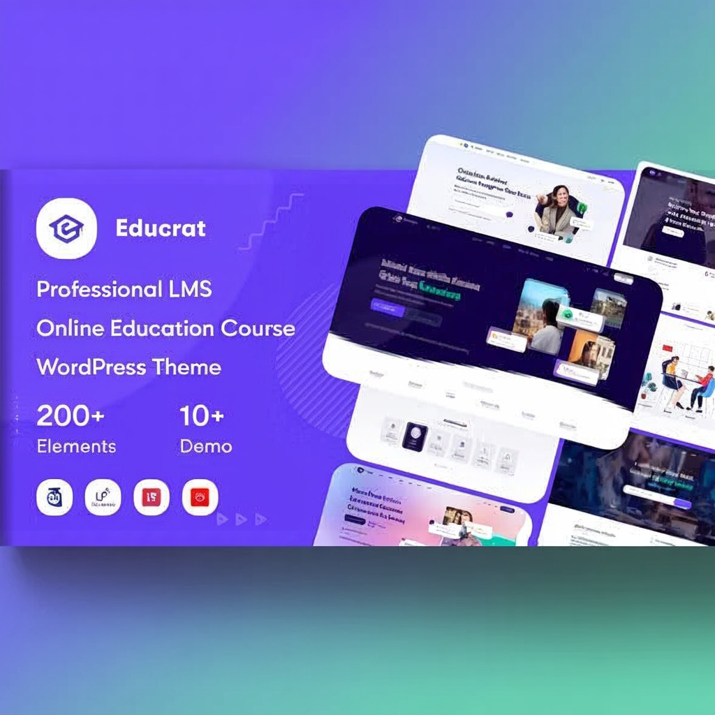 Educrat - Online Course Education WordPress Theme