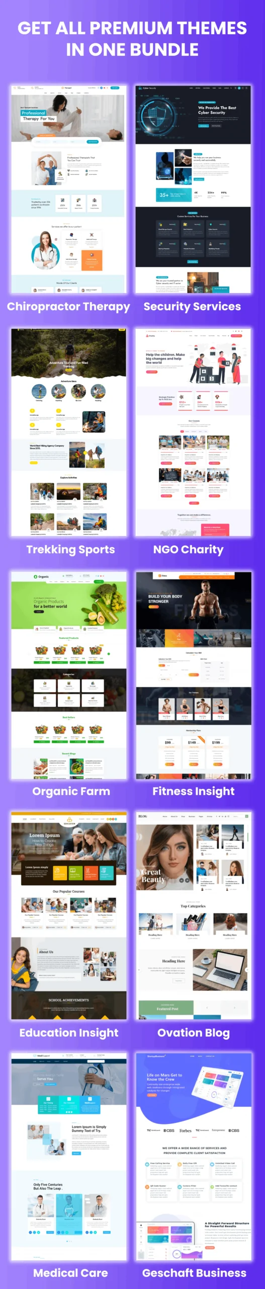 Complete WordPress Theme Bundle – All Themes in a Single Pack